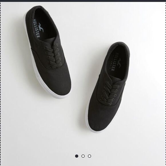 HOLLISTER LO BLACK SNEAKER - Picture 1 of 3